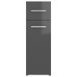 vidaXL Apothekerschrank Hochglanz-Grau 20x45,5x60 cm Holzwerkstoff vidaXL Apothekerschrank Hochglanz-Grau 20x45,5x60 cm Holzwerkstoff