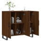 vidaXL Sideboard Braun Eichen-Optik 90x34x80 cm Holzwerkstoff vidaXL Sideboard Braun Eichen-Optik 90x34x80 cm Holzwerkstoff
