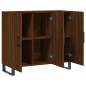 vidaXL Sideboard Braun Eichen-Optik 90x34x80 cm Holzwerkstoff vidaXL Sideboard Braun Eichen-Optik 90x34x80 cm Holzwerkstoff
