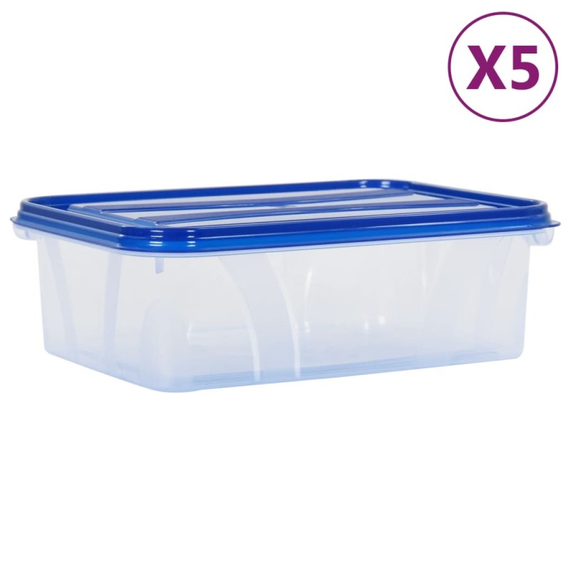 vidaXL Frischhaltedosen mit Deckeln 5 Stk. PP vidaXL Frischhaltedosen mit Deckeln 5 Stk. PP