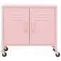 vidaXL Lagerschrank Rosa 60x35x56 cm Stahl vidaXL Lagerschrank Rosa 60x35x56 cm Stahl