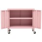 vidaXL Lagerschrank Rosa 60x35x56 cm Stahl vidaXL Lagerschrank Rosa 60x35x56 cm Stahl