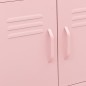 vidaXL Lagerschrank Rosa 60x35x56 cm Stahl vidaXL Lagerschrank Rosa 60x35x56 cm Stahl