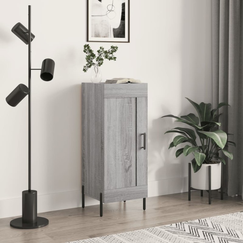 vidaXL Sideboard Grau Sonoma 34,5x34x90 cm Holzwerkstoff vidaXL Sideboard Grau Sonoma 34,5x34x90 cm Holzwerkstoff