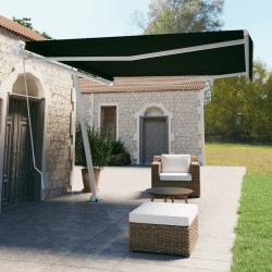 vidaXL Gelenkarmmarkise mit Pfosten 400x350 cm Anthrazit