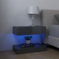 vidaXL TV-Schrank mit LED-Leuchten Hochglanz-Grau 60x35 cm vidaXL TV-Schrank mit LED-Leuchten Hochglanz-Grau 60x35 cm