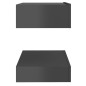 vidaXL TV-Schrank mit LED-Leuchten Hochglanz-Grau 60x35 cm vidaXL TV-Schrank mit LED-Leuchten Hochglanz-Grau 60x35 cm