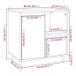 vidaXL Nachttisch 50x34x50 cm Massivholz Kiefer vidaXL Nachttisch 50x34x50 cm Massivholz Kiefer