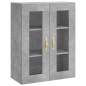 Wandschränke 2 Stk. Betongrau Holzwerkstoff Wandschränke 2 Stk. Betongrau Holzwerkstoff