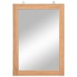 vidaXL Wandspiegel Teak Massiv 50x70 cm vidaXL Wandspiegel Teak Massiv 50x70 cm
