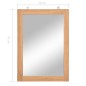 vidaXL Wandspiegel Teak Massiv 50x70 cm vidaXL Wandspiegel Teak Massiv 50x70 cm
