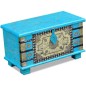 vidaXL Aufbewahrungstruhe Blau Mangoholz 80x40x45 cm vidaXL Aufbewahrungstruhe Blau Mangoholz 80x40x45 cm