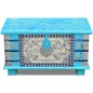 vidaXL Aufbewahrungstruhe Blau Mangoholz 80x40x45 cm vidaXL Aufbewahrungstruhe Blau Mangoholz 80x40x45 cm
