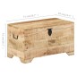 vidaXL Truhe Massivholz Mango vidaXL Truhe Massivholz Mango