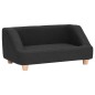 vidaXL Hundesofa Schwarz 95x63x39 cm Leinen vidaXL Hundesofa Schwarz 95x63x39 cm Leinen