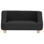 vidaXL Hundesofa Schwarz 95x63x39 cm Leinen vidaXL Hundesofa Schwarz 95x63x39 cm Leinen