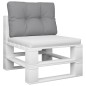Palettenkissen Grau 60x40x12 cm Stoff Palettenkissen Grau 60x40x12 cm Stoff
