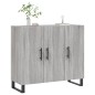 vidaXL Sideboard Grau Sonoma 90x34x80 cm Holzwerkstoff vidaXL Sideboard Grau Sonoma 90x34x80 cm Holzwerkstoff
