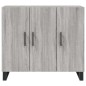 vidaXL Sideboard Grau Sonoma 90x34x80 cm Holzwerkstoff vidaXL Sideboard Grau Sonoma 90x34x80 cm Holzwerkstoff
