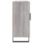 vidaXL Sideboard Grau Sonoma 90x34x80 cm Holzwerkstoff vidaXL Sideboard Grau Sonoma 90x34x80 cm Holzwerkstoff