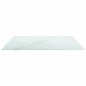 vidaXL Tischplatte Weiß 80x80 cm 6 mm Hartglas in Marmoroptik vidaXL Tischplatte Weiß 80x80 cm 6 mm Hartglas in Marmoroptik