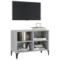 vidaXL TV-Schrank mit Metallbeinen Grau Sonoma 69,5x30x50 cm vidaXL TV-Schrank mit Metallbeinen Grau Sonoma 69,5x30x50 cm