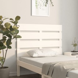 vidaXL Kopfteil Weiß 75x3x80 cm Massivholz Kiefer