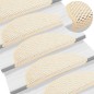 vidaXL Treppenmatten Selbstklebend Sisal-Optik 15 Stk. 56x17x3cm Creme vidaXL Treppenmatten Selbstklebend Sisal-Optik 15 Stk. 56x17x3cm Creme