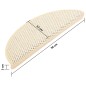 vidaXL Treppenmatten Selbstklebend Sisal-Optik 15 Stk. 56x17x3cm Creme vidaXL Treppenmatten Selbstklebend Sisal-Optik 15 Stk. 56x17x3cm Creme