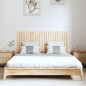 vidaXL Wand-Kopfteil 147x3x60 cm Massivholz Kiefer