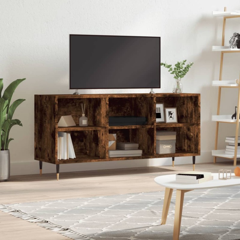 vidaXL TV-Schrank Räuchereiche 103,5x30x50 cm Holzwerkstoff vidaXL TV-Schrank Räuchereiche 103,5x30x50 cm Holzwerkstoff