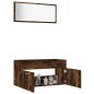 vidaXL 2-tlg. Badmöbel-Set Räuchereiche Holzwerkstoff vidaXL 2-tlg. Badmöbel-Set Räuchereiche Holzwerkstoff