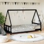 vidaXL Kinderbett Schwarz 90x190 cm Massivholz Kiefer vidaXL Kinderbett Schwarz 90x190 cm Massivholz Kiefer