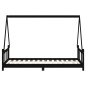 vidaXL Kinderbett Schwarz 90x190 cm Massivholz Kiefer vidaXL Kinderbett Schwarz 90x190 cm Massivholz Kiefer
