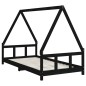 vidaXL Kinderbett Schwarz 90x190 cm Massivholz Kiefer vidaXL Kinderbett Schwarz 90x190 cm Massivholz Kiefer