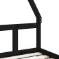 vidaXL Kinderbett Schwarz 90x190 cm Massivholz Kiefer vidaXL Kinderbett Schwarz 90x190 cm Massivholz Kiefer