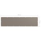 vidaXL Balkon-Sichtschutz Taupe 75x300 cm Oxford-Gewebe vidaXL Balkon-Sichtschutz Taupe 75x300 cm Oxford-Gewebe