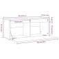 vidaXL Wandschrank Weiß 80x30x35 cm Massivholz Kiefer vidaXL Wandschrank Weiß 80x30x35 cm Massivholz Kiefer