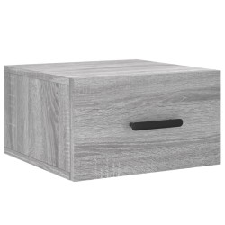 vidaXL Wand-Nachttisch Grau Sonoma 35x35x20 cm