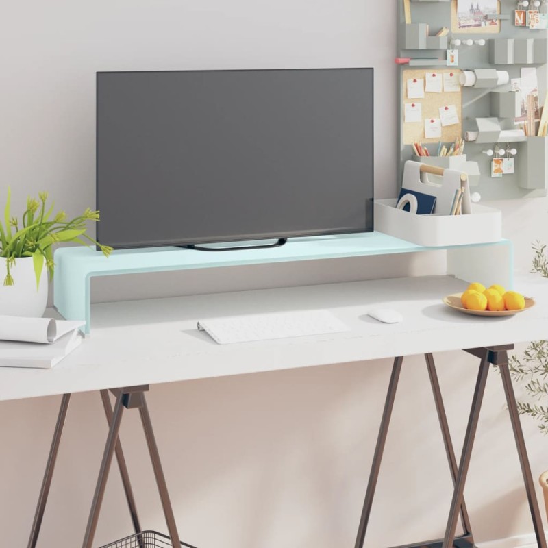 vidaXL TV-Aufsatz/Monitorerhöhung Glas Grün 100x30x13 cm vidaXL TV-Aufsatz/Monitorerhöhung Glas Grün 100x30x13 cm