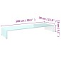 vidaXL TV-Aufsatz/Monitorerhöhung Glas Grün 100x30x13 cm vidaXL TV-Aufsatz/Monitorerhöhung Glas Grün 100x30x13 cm