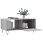 vidaXL Couchtisch Grau Sonoma 90x50x40 cm Holzwerkstoff vidaXL Couchtisch Grau Sonoma 90x50x40 cm Holzwerkstoff