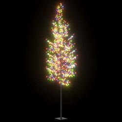 vidaXL Weihnachtsbaum 1200 LEDs Bunt Kirschblüten 400 cm