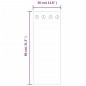 vidaXL Wandgarderobe 80x30 cm Hartglas Ziegelmauer-Optik vidaXL Wandgarderobe 80x30 cm Hartglas Ziegelmauer-Optik