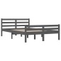 vidaXL Massivholzbett Grau 160x200 cm vidaXL Massivholzbett Grau 160x200 cm