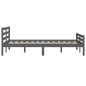 vidaXL Massivholzbett Grau 160x200 cm vidaXL Massivholzbett Grau 160x200 cm