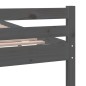 vidaXL Massivholzbett Grau 160x200 cm vidaXL Massivholzbett Grau 160x200 cm