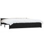 vidaXL Massivholzbett Schwarz 180x200 cm vidaXL Massivholzbett Schwarz 180x200 cm