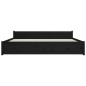 vidaXL Massivholzbett Schwarz 180x200 cm vidaXL Massivholzbett Schwarz 180x200 cm