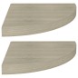 vidaXL Eck-Schweberegale 2 Stk. Eichefarben 35x35x3,8 cm MDF vidaXL Eck-Schweberegale 2 Stk. Eichefarben 35x35x3,8 cm MDF